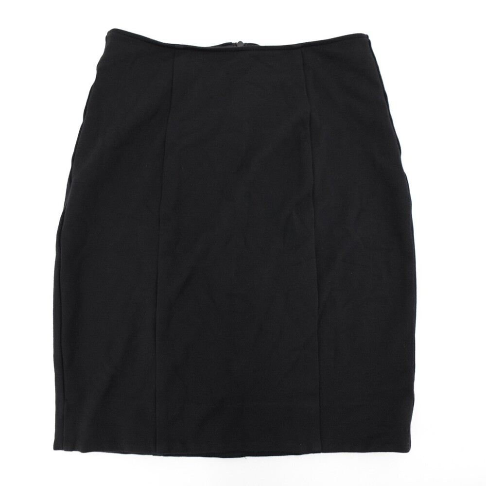 Alice + Olivia Skirt Womens 6 Black Pencil Mini Stretch Dry Clean Career Work